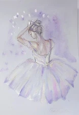 Watercolour Abstract Picture, Original, Handmade.