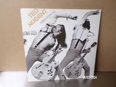 TED NUGENT Free For All EPIC LP Gatefold / EXC-MINT