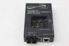 Transition Networks Stand Alone Media Converter 100Base-TX to 100Base-FX  TESTED