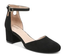 *NEW WITH BOX* Giani Bernini black suede block heels; W9.5; memory foam