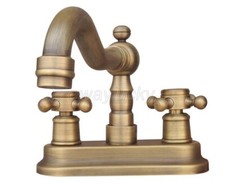 Antique Brass 4 Inches Centerset Deck Mounted Faucet Sink Mixer Basin Tap wnf325