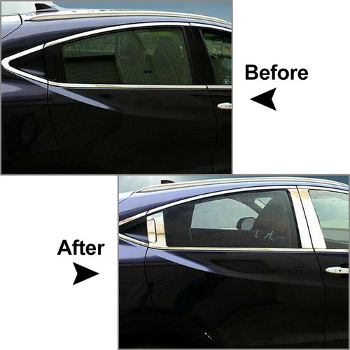 Pillar Post Set Door Window Cover Trim Kit For Honda HRV HR-V Vezel 4-Door - Picture 2 of 10