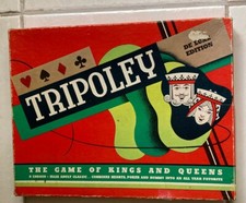 Vintage 1957 Tripoley Deluxe Edition No.111 Mat Box & Instructions Made In USA