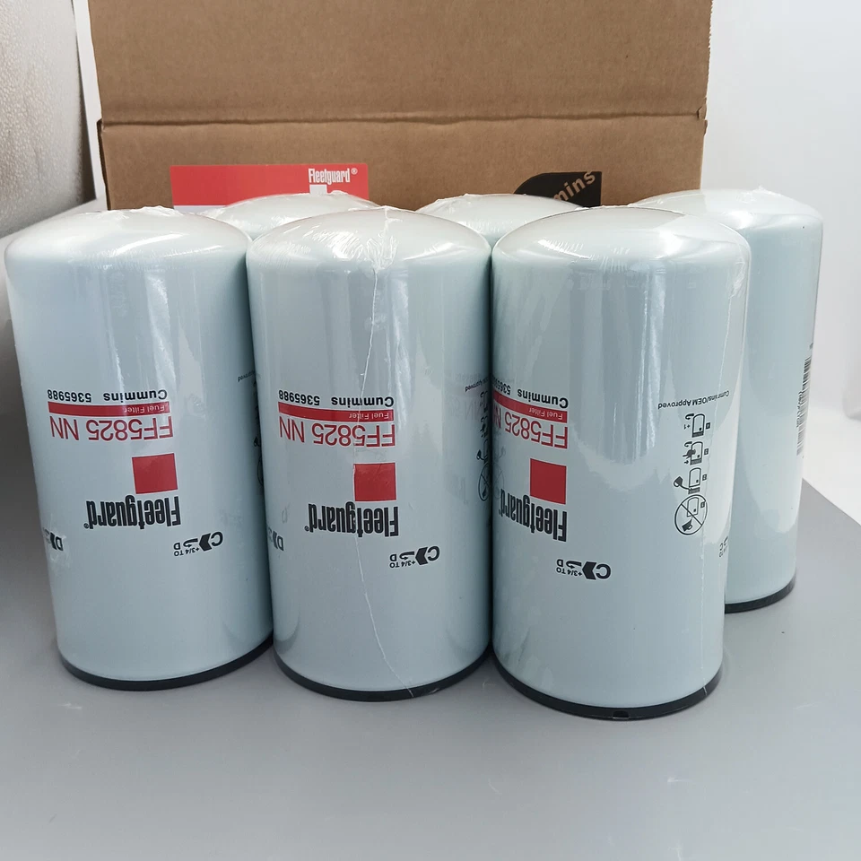 6 Pack FF5825NN Fleetguard Fuel Filter NanoNet X15 Fits For Cummins 5599456 - Image 2 of 4