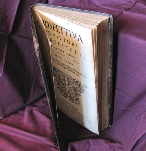 1693 1ST EDITION PERSPECTIVA PICTORUM ET ARCHITECTORUM BY ANDREA PUTEI XTR.RARE - Picture 2 of 12