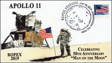 19-095, 2019, Moon Landing, Pictorial Postmark, Event Cover, ROPEX, Canandaigua 