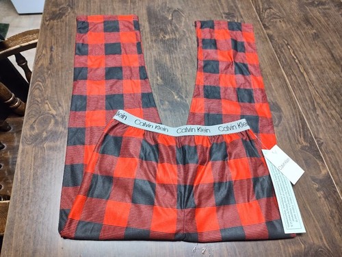 NWT Calvin Klein Red Plaid Pajama Pants 