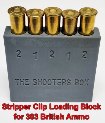 Stripper Clip Loading Block for 303 British Cartridges - NEW - FREE ...