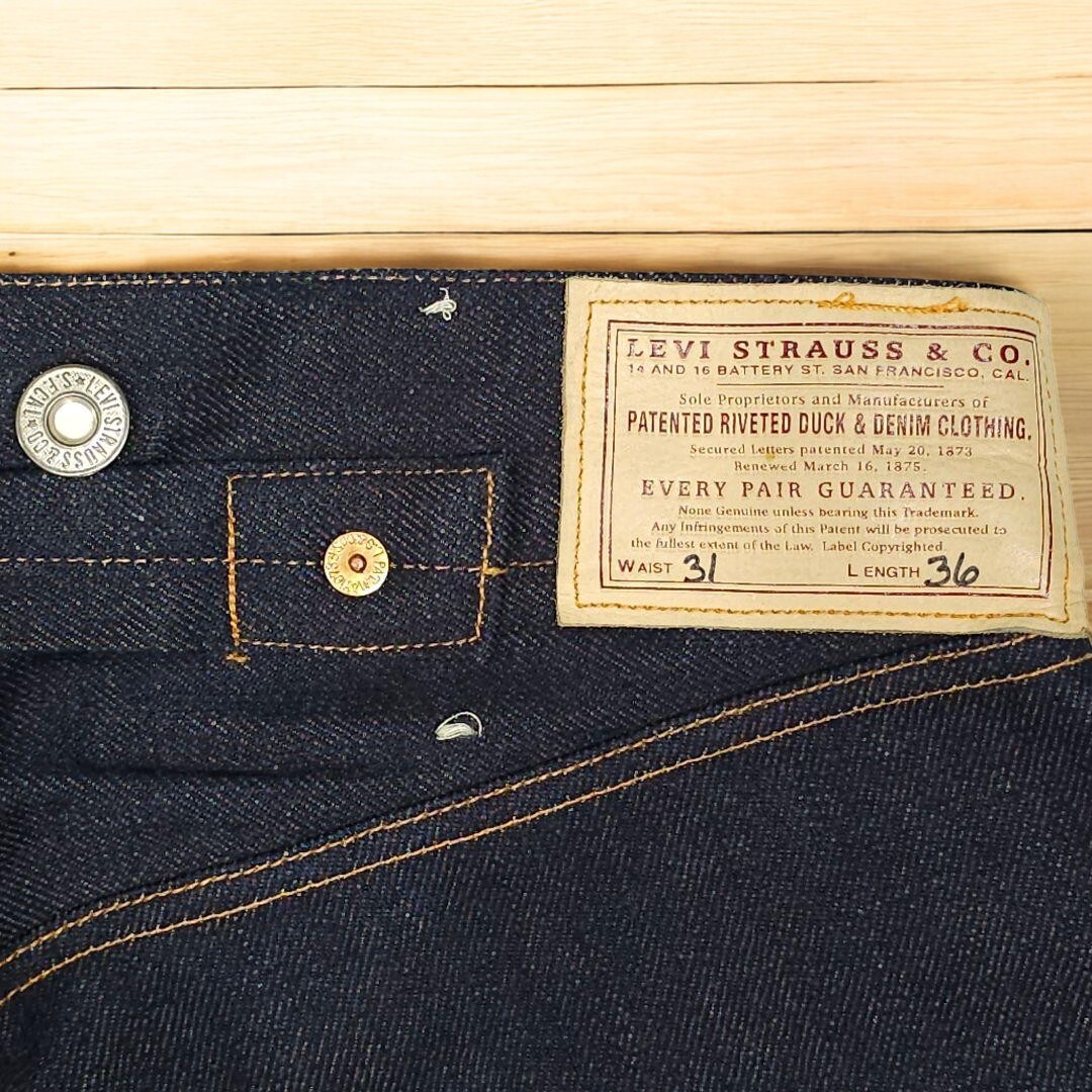 LEVI'S VINTAGE CLOTHING W30 L36 125th anniversary 1873 ModeL