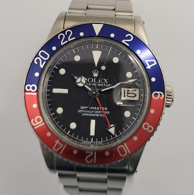 Rolex GMT-Master Ref. 6542 Stahl/Oysterband Vintage Herrenuhr aus 1958