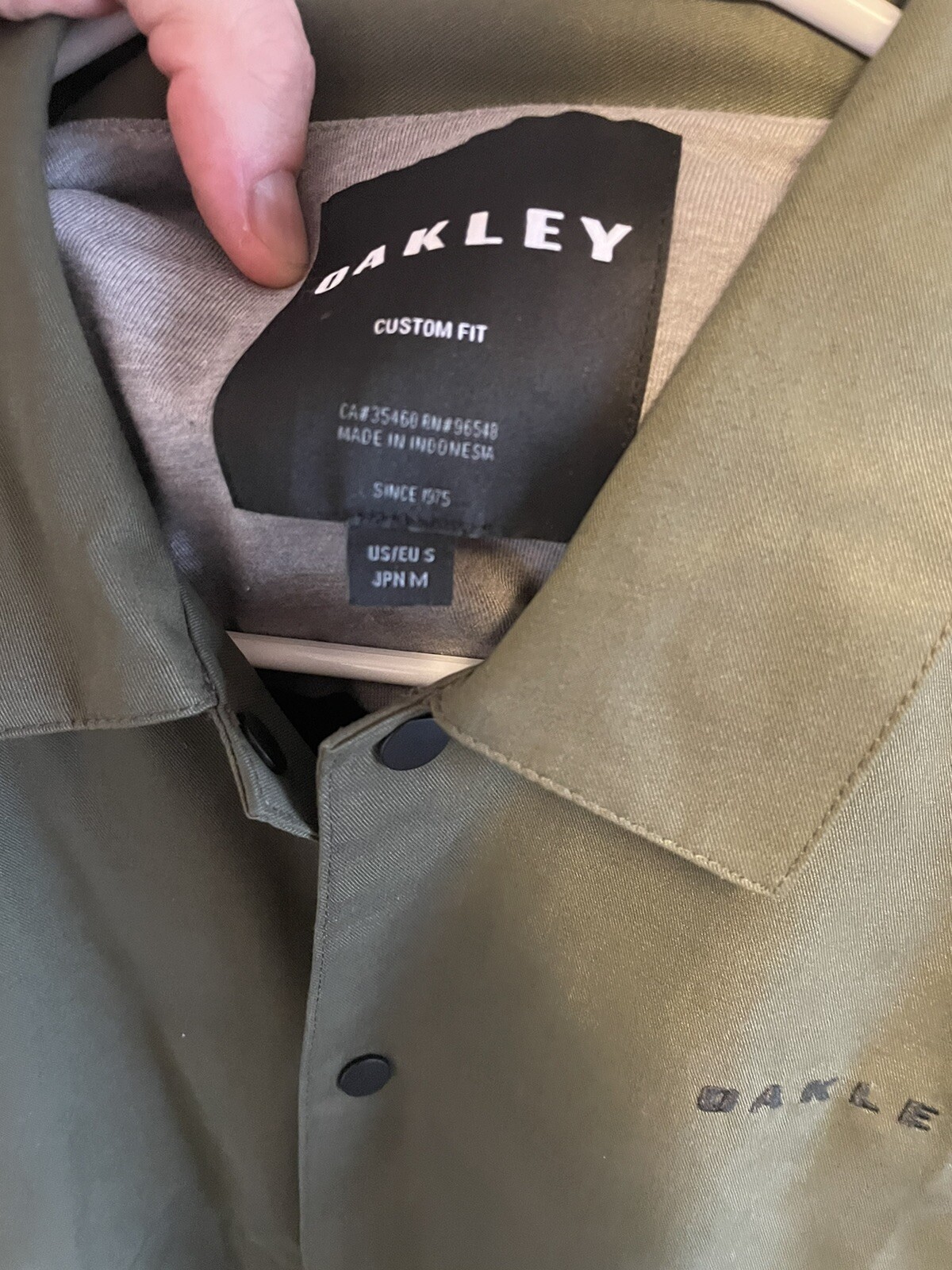 Oakley Jacket Collar Army Green Size Medium - image 2