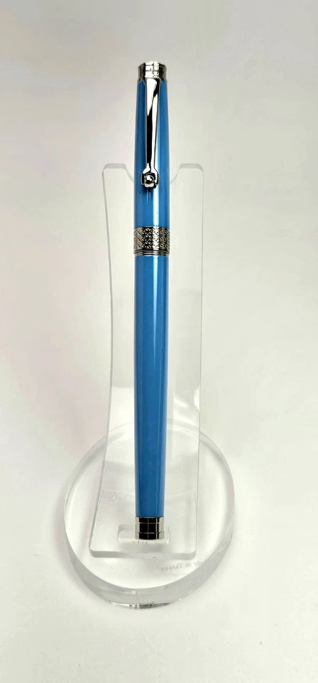 Голубая шариковая ручка Montegrappa Piacere ISPYRRBB с коробкой и бумагами - Изображение 3 из 4