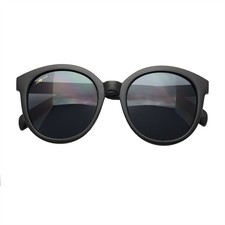 Circle Curve Sunglasses (Matte Black)