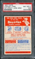 1957 Topps  Contest Card Saturday, June 22nd PSA 8.5 NM-MT 50004488 
