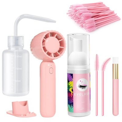 Pink Lash Cleaning Kit Shampoo 2.02 Fl Oz Eyelash Extension Cleanser