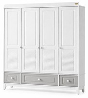 Moderner Kinderkleiderschrank Mit Eleganten TüRen Und Viel Stauraum