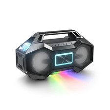 Ion Party Rocker Go Portable Bluetooth Boombox Speaker with Party Light