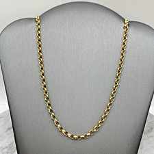 9 ct Gold Belcher Link Chain Necklace - 18" Inches