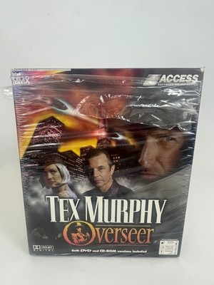 Tex Murphy Overseer (1997) PC CD-ROM/DVD Access Software big box CIB complete
