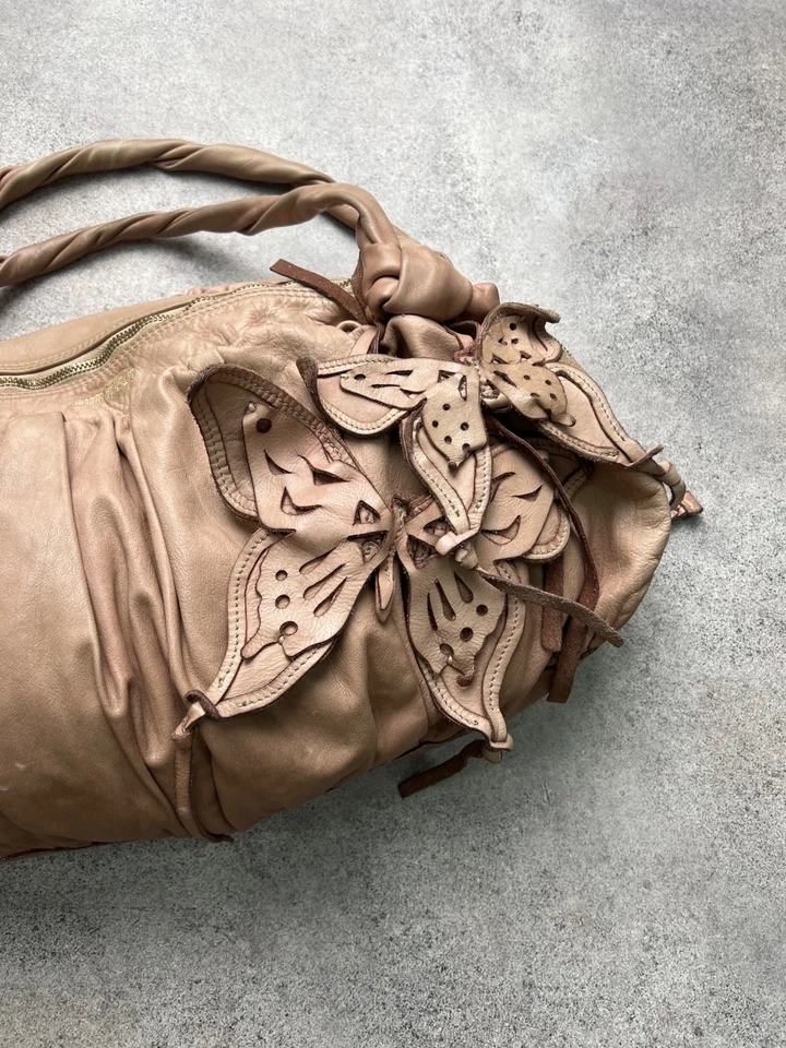 caterina lucchi vintage leather faded butterfly bag - Image 4 of 4