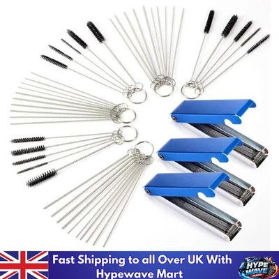 Carburetor Cleaning Kit Carb Dirt Jet Cleaner Tools 20 Needle 13 Wires Brush - Image 1 of 4