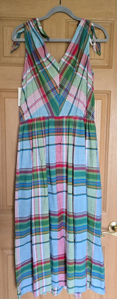 Vestido primavera mujer Liz Claiborne primavera vintage 100% algodón talla 14 Foto 2 de 4