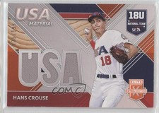 2020 Elite Extra Edition USA Baseball Material Orange 135/199 Hans Crouse 0jd0