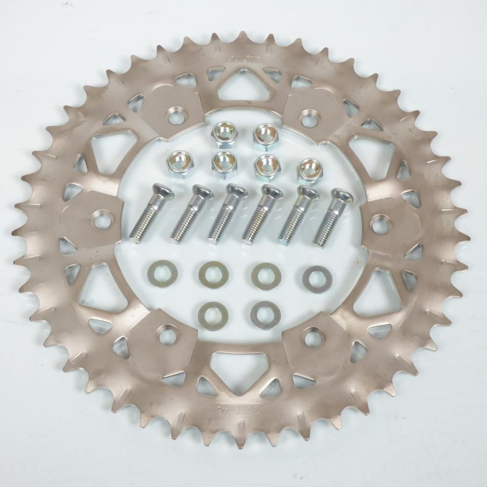 Couronne Sunstar 46 dents en acier haute résistance Suzuki RMX 450 Z