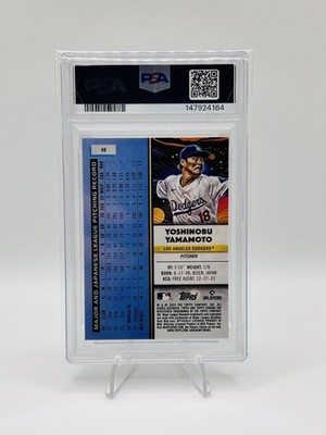2025 Topps Cosmic Chrome - Yoshinobu Yamamato - Blue Moon - #48