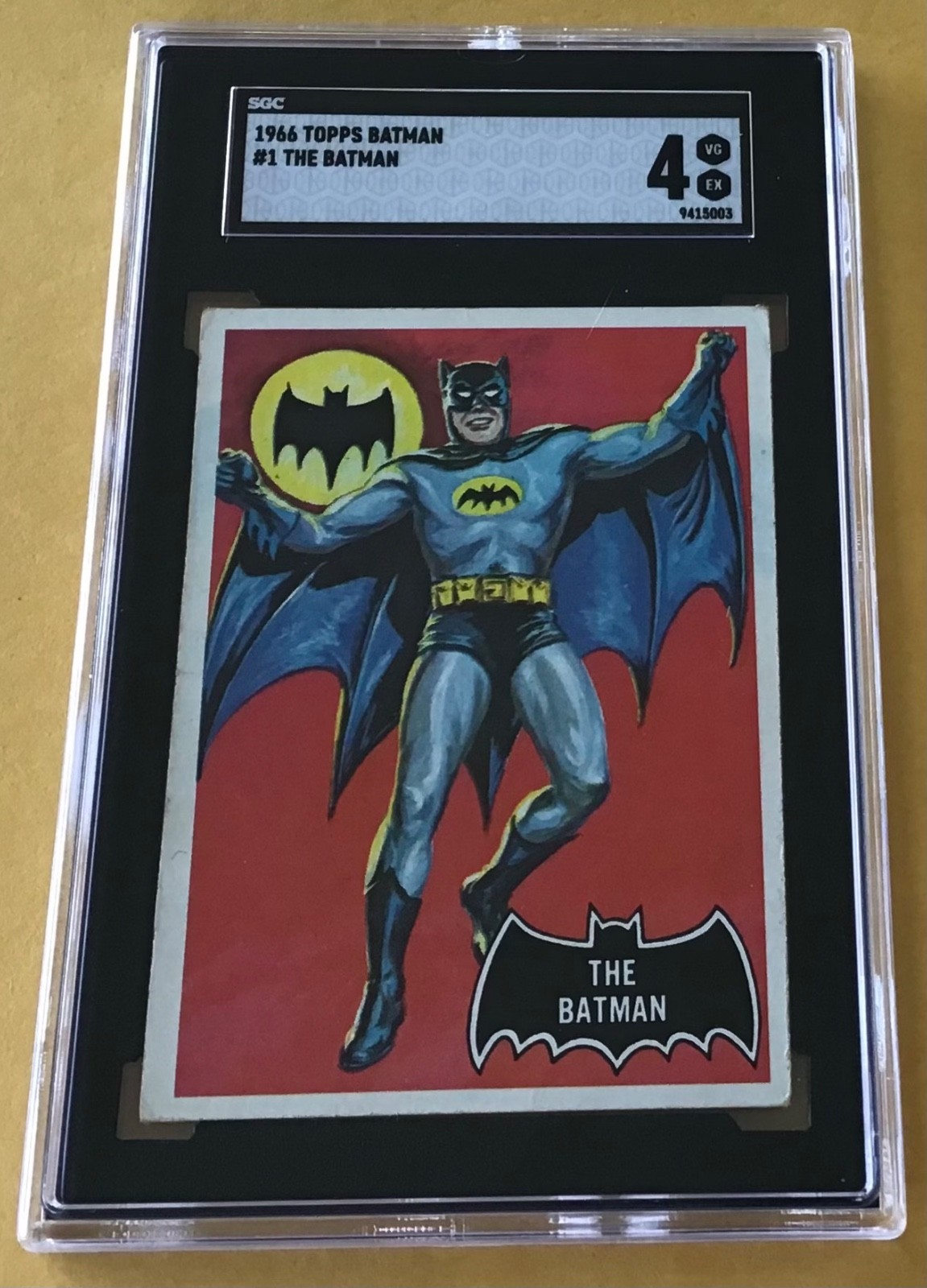 1966 Topps Batman Trading Card #1 The Batman SGC 4 VG-EX