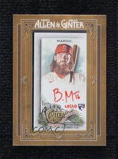 2022 Topps Allen & Ginter Framed Mini Red Ink 10/10 Brandon Marsh Auto 15mj