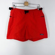 Patagonia Mens Vintage 90's Nylon Belted Shorts Logo Outdoor Hiking Active SZ M
