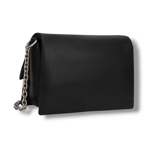 Calvin Klein Black + Silver Pebble-grain Clutch Crossbody Bag BNWT RRP $189 - Picture 13 of 13