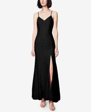 Fame And Partners Womens Lace Sheath Evening Dress Size 8