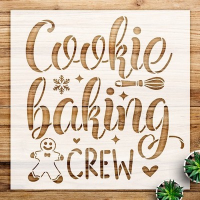 Christmas Cookie Design Home Decor Reusable Stencil - StencilAir