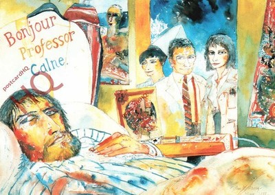 Ansichtskarte:: John Bellany, Bonjour Professor Calne