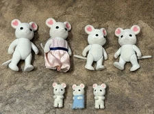 Epoch Calico Critters Sylvanian Families Marshmallow Mouse Dollhouse Figures 7