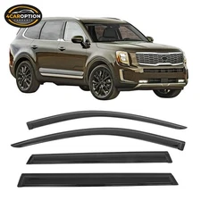Fits 20-25 Kia Telluride Window Visors Rain Sun Guard Vent 4Pc Set
