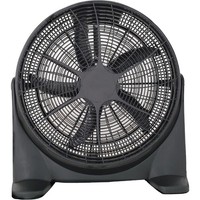 20 Velocity Floor Box Fan 3 Speed Industrial Cooling Fan Black Tilt Adjustable
