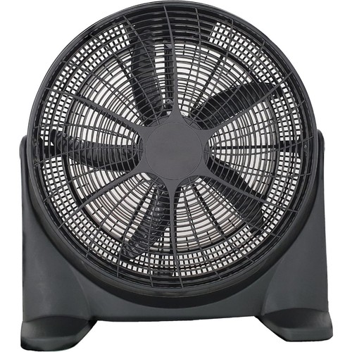 2x 20" Velocity Floor Box Fan 3 Speed Cooling Fan Black Tilt Adjustable - Picture 2 of 11