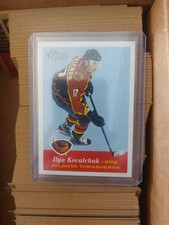 2001-02 TOPPS HERITAGE NEAR COMPLETE SET INCL SP RCs. (183/187 - INCL Kovalchuk)