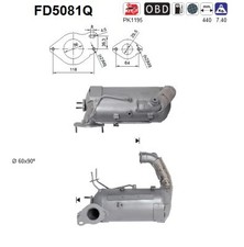 DPF | NEU | Ru&szlig;-/Partikelfilter, Abgasanlage | AS | FD5081Q | 2080000Q0P