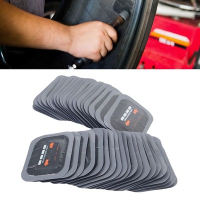 WesternWeld Rectangle Gum Rubber Radial Tire Repair Patch 2'' x 3'' Inch - 40 Pack