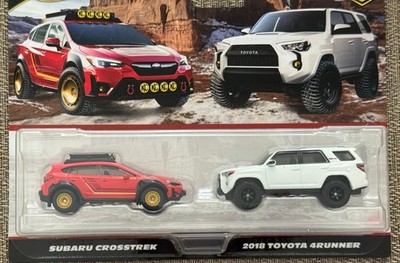 2025 Hot Wheels 2 pack Subaru Crosstrek , 2018 Toyota 4Runner