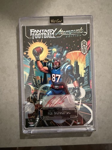 2026 Wild Card Mammoth Fantasy Football Atompunk Rob Gronkowski True 1/1 Auto