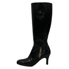 Salvatore Ferragamo Black Leather Women's Boots