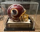 Washington Redskins Joe Theismann #7 Autographed Mini Helmet With Case & COA