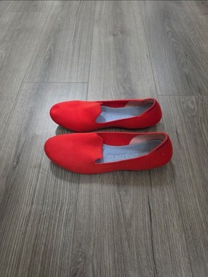 Rothys Slip On Red Flat Shoes Womens Size 9