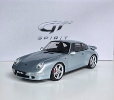 Porsche 911 (993) Turbo 1995 Silver 1:18 GT Spirit ZM026 Limited Resin Model Car
