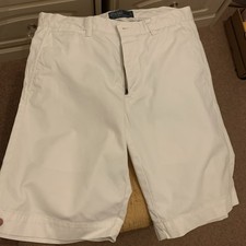 Vintage Ralph Lauren POLO by Ralph Lauren Flatfront Long Chino Shorts Herren W32